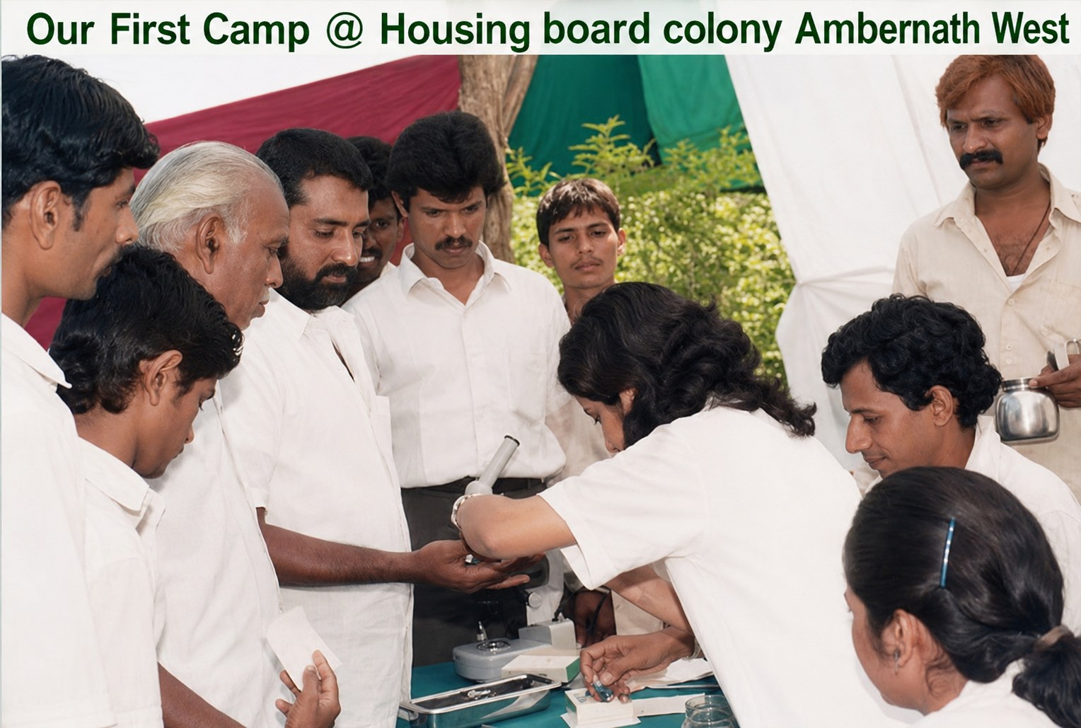 Our First Health Camp At Housing Board Colony, Ambernath West