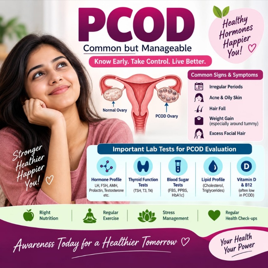 Om Lab PCOD profile — important lab tests for PCOD evaluation